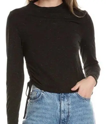 All Saints beta shimmer top cropped Black Women's Top size 8