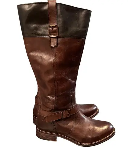 Wolverine  Brown & Black Leather Tall Riding Boots