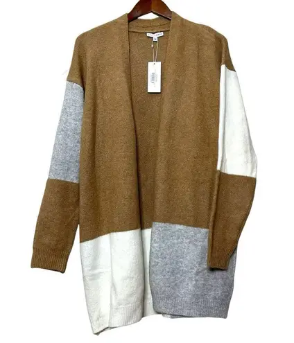 Baltic Born New Baltic Børn Pierson Color Block Cardigan Women's Size M Camel Knit