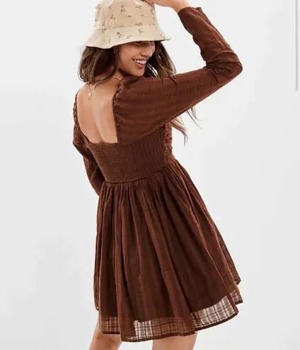 American Eagle Outfitters Brown Mini Dress