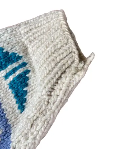 Vintage 90s Distressed Chunky Knit Sweater š„ Blue