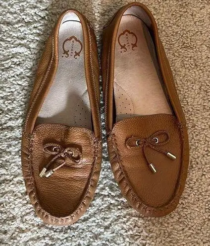 Tan leather C WONDER flat size 9.5
