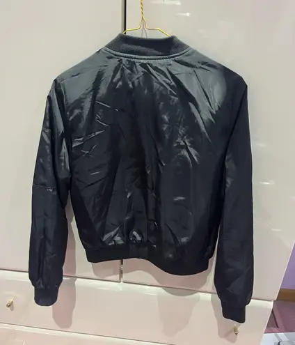 Forever 21 Satin Bomber Jacket