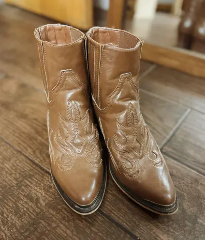 Western Booties Brown Size 8.5