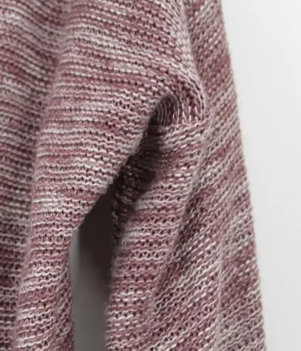 EXPRESS  Size Large Purple Melange Crossover Lightweight Sweater 3/4 Sleeves