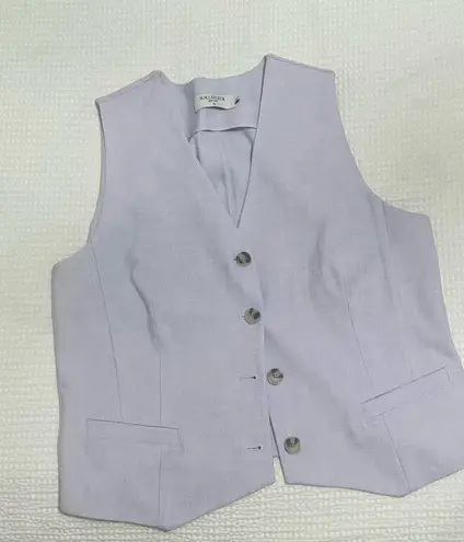 MM.LaFleur The Roo Vest Stretch Tweed lavender lilac