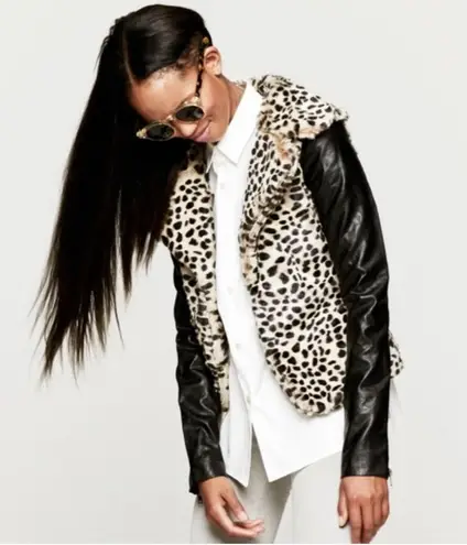 One Teaspoon  Leopard Fallen Pieces Jacket