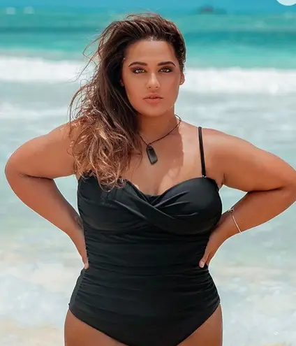 Relleciga Women's Strapless One Piece Swimsuit