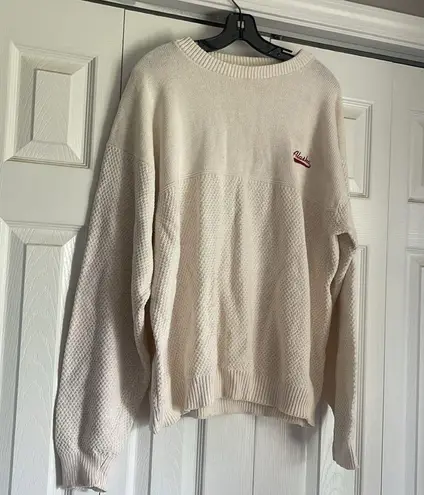Alaska vintage knitted oversized cream off white sweater Size L