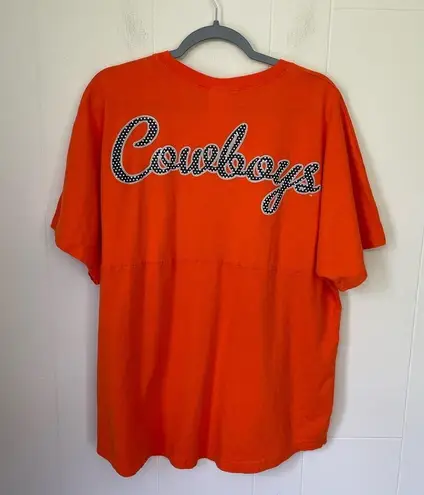 knights apparel For Her Orange OSU Cowboys T-shirt NCAA Sports ~ Size Large