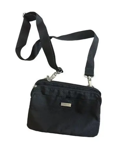 Baggallini BAGGALINI Black Nylon Crossbody Zip Bag