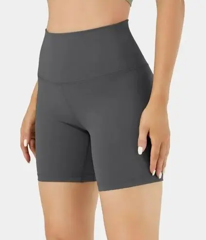 Halara High Waisted Biker Shorts Sweet Dreams - Smokey Grey XS