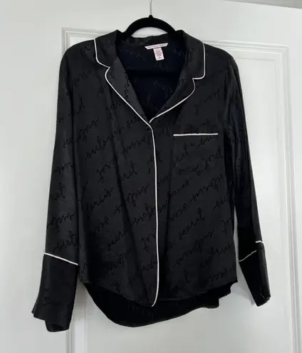 Victoria's Secret Victoria secret satin silk long sleeve pajama shirt