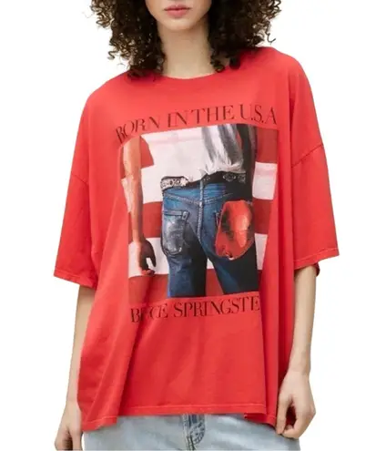 Daydreamer Bruce Springsteen AMERICANA Red Tee, One Size, New w/o Tag MSRP $88