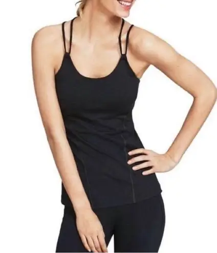 CAbi Black Power Workout Stretch Strappy Yoga Tank Top