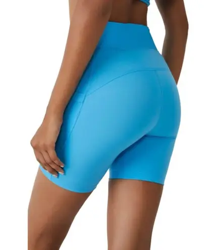 Free People Movement NWT Instant Replay Varsity Blue Biker Shorts