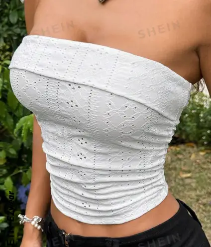 SheIn White Tube Top