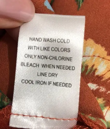 Daniel Rainn Quin Floral Lace Trim Keyhole Tank Small NWT