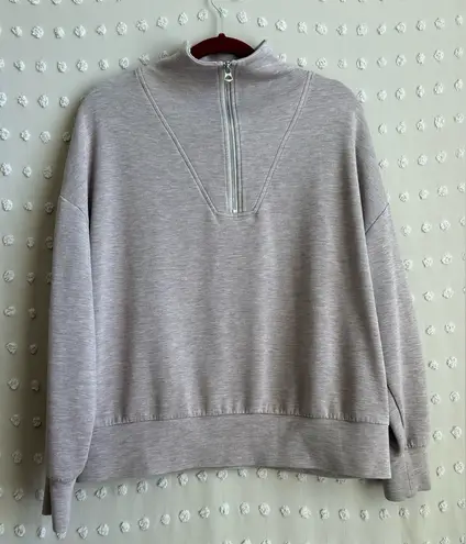 Varley  Women’s Hawley Half - Zip Sweatshirt Double Soft Sz M Mauve Mark - Image 1