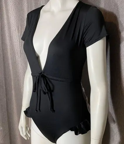 Avec Les Filles Black Sexy One Piece Swimsuit