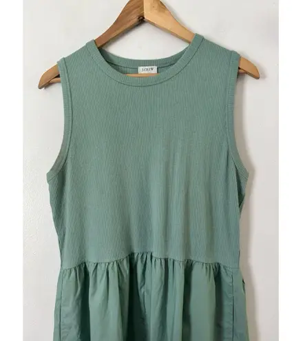 NWD J. Crew Ribbed Knit Mixy Dress Eucalyptus Green Size Large