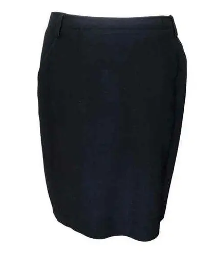 DKNY  Lined, Knee Length Black Pencil Skirt, Size 12