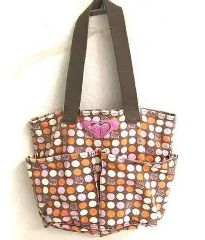 Roxy  polkadot canvas tote bag