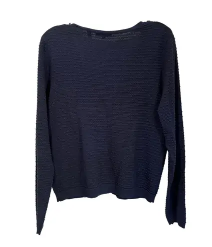 Draper James Cardigan Button Down Knit Navy Classic Preppy Sweater M - Image 2