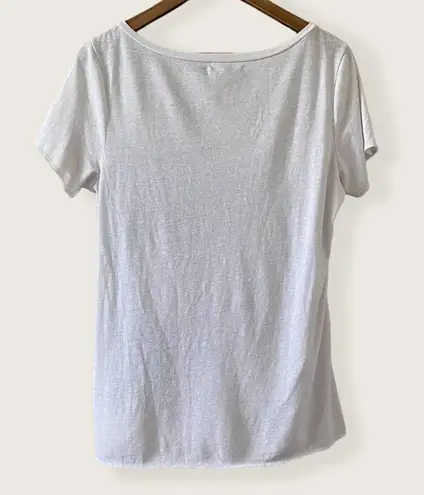 2nd Sunday T Shirt Graphic Short Sleeve V Neck Size Small White