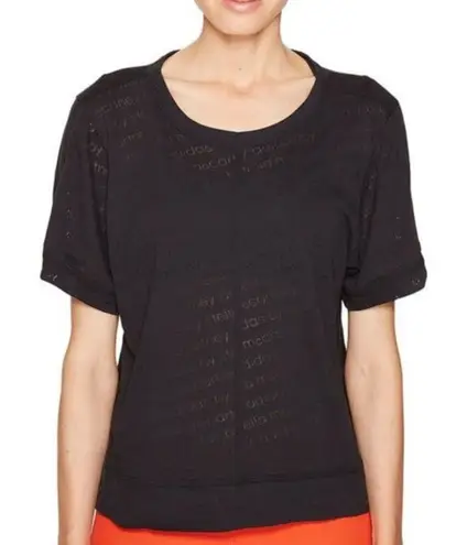 Adidas by Stella McCartney S The Cool Tee Black Short Sleeve top