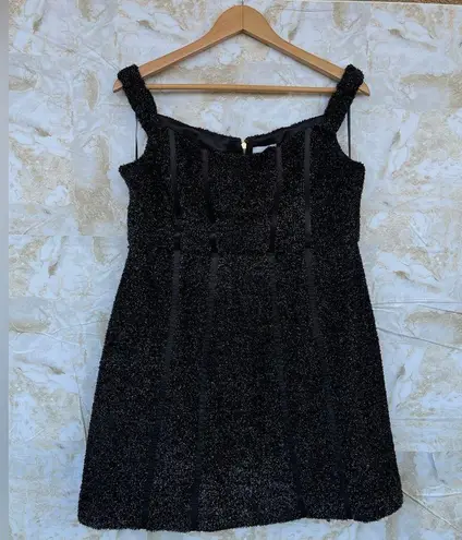 Alice McCALL She's Electric Mini Dress Black Metallic size medium /8