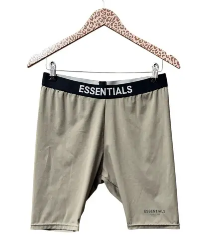 Fear of god Essentials Pull On Elastic Waistband Biker Shorts Taupe Medium M - Image 4