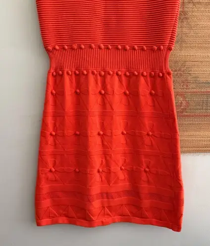 Milly Bahia Jacquard Sleeveless Knit Retro Floral Dress