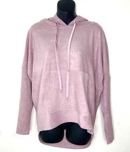 Tahari Sweatshirt Hoodie Size L NEW Rose Pink Purple $98 Pullover Soft Sweater
