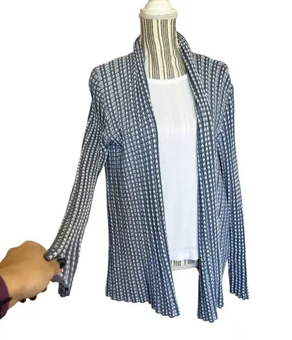 kim rogers  Baby Blue Cozy Cardigan Stretch Sweater XL