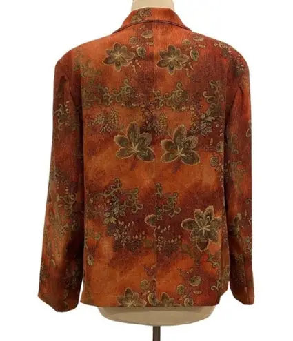 Bohemian Jacket Blazer Floral Printed Size Large