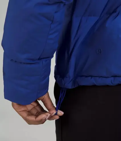 Lululemon Wunder Crop Puffer Jacket In Blue