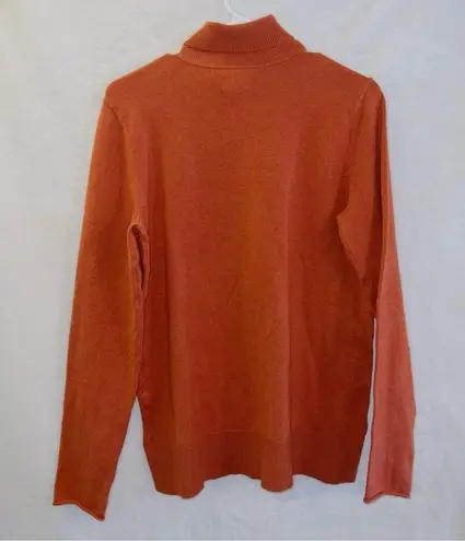 Duluth Trading Co. Orange Long Sleeve Turtleneck Sweater size medium