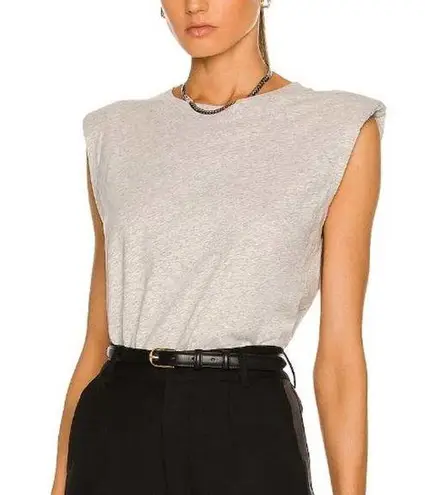 IRO NWT Tarika Sleeveless Crewneck Top Padded Shoulder Size XS Organic Cotton