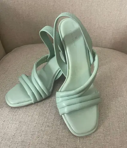 Caslon Lennyn Slingback Sandal, Mint Green Leather, S83