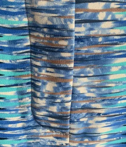 Peter Pilotto Abstract Print Blue Yellow Trousers Sz 4