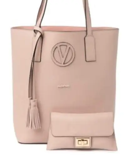 Mario Valentino Authentic VALENTINO By Mario leather tote and flap wallet set