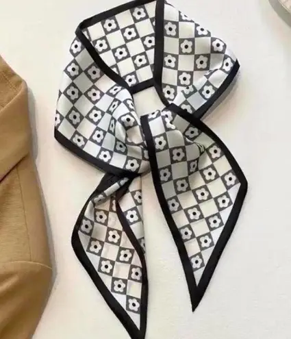 Elegant Gothic Printed Scarves, Fashion Bandana, Retro punk Neck Scarf, Black - Image 5