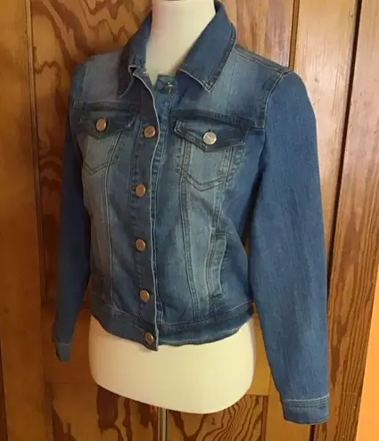 Dollhouse faded cropped jean jacket