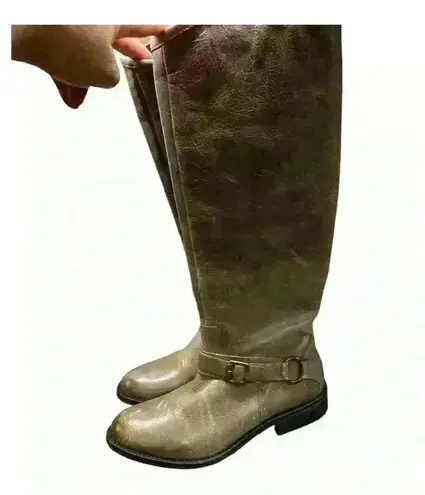 Hinge Dakota Knee High Outer Leather Riding Boots Size 5.5 new