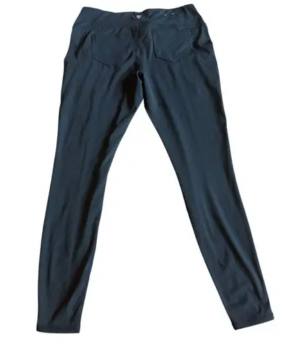 Kuhl Black Stretch Leggings Pockets Front Seam Workout Athleisure Hiking Large