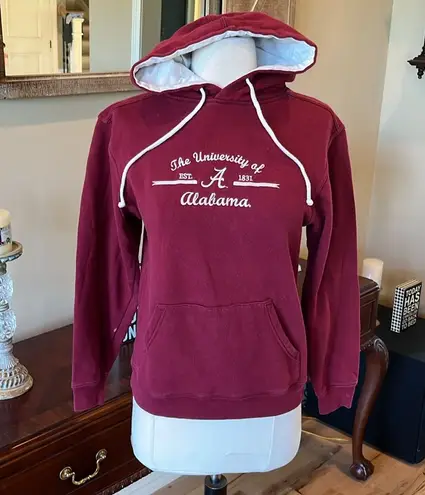University of Alabama Crimson Red Hoodie Sweatshirt Womens Small