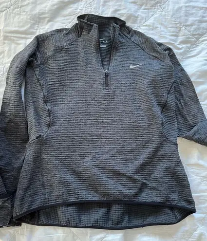 Nike Charcoal  Dri Fit quarter zip