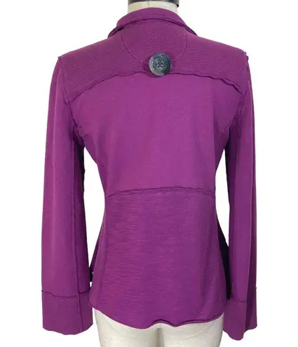 Neon Buddha Merritt Patchwork Jacket, ladies petite small magenta purple