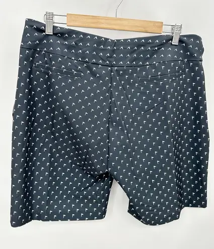 Tail Shorts Women 16 NWT Black Printed In For The Win 18" Pull On Pockets Golf